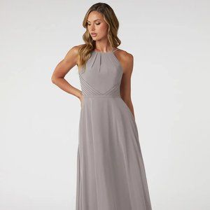 Azazie Melinda Bridesmaid Dress NWT (Silver)